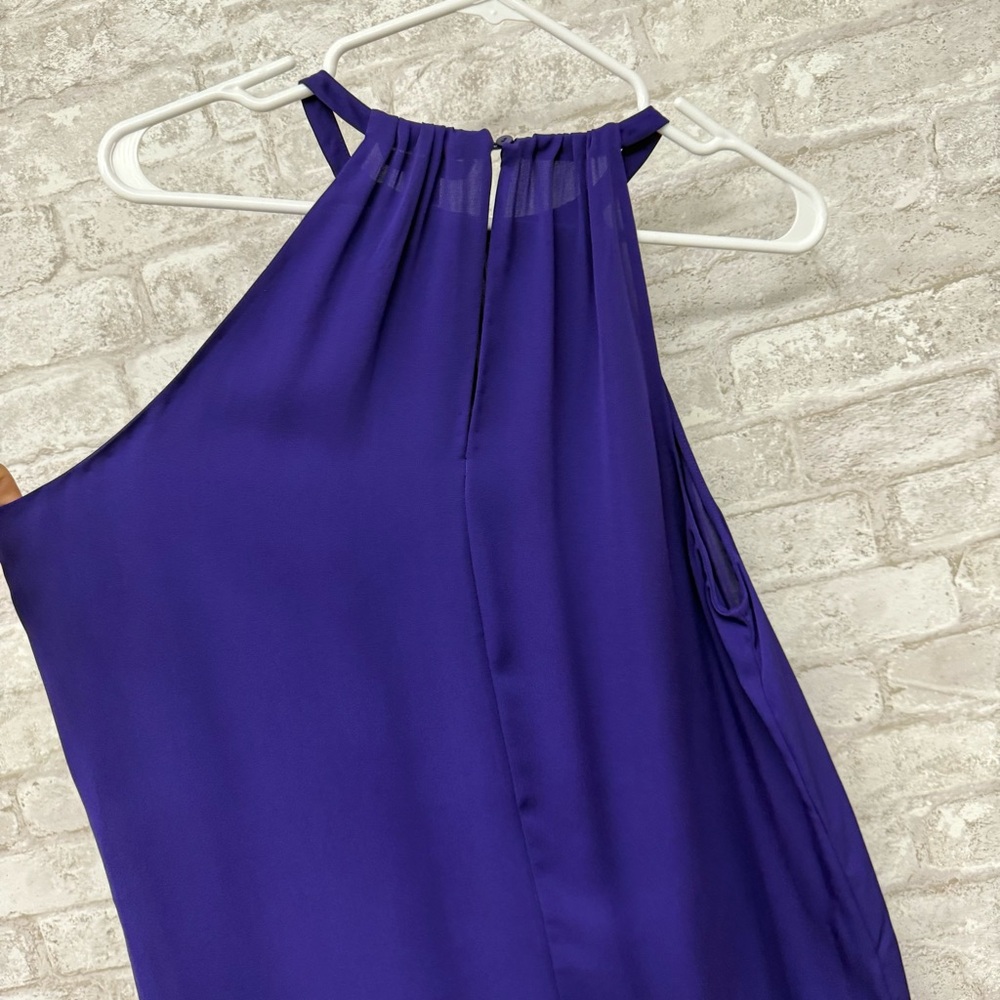 Diane von Furstenberg Silk Sleeveless Top Women’s‎ Medium Purple - Picture 7 of 8